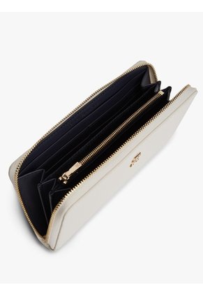 Billetera Beige Hilfiger Icon Con Cremallera Tommy Hilfiger