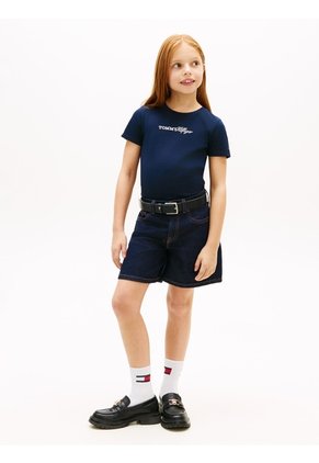Camiseta Multicolor Vintage Slim De Punto Con Logo Tommy Hilfiger
