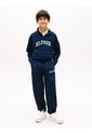 Joggers Multicolor De Felpa Con Logo Bordado Tommy Hilfiger de Tommy Hilfiger