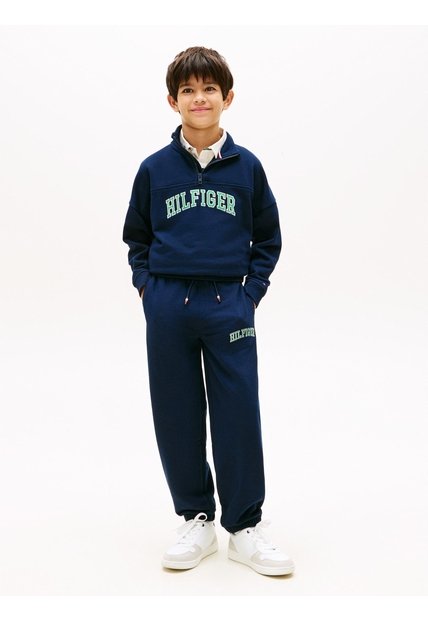 Joggers Multicolor De Felpa Con Logo Bordado Tommy Hilfiger