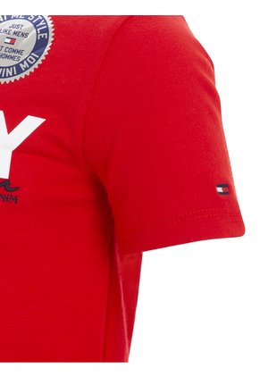 Camiseta De Cuello Redondo Con Logo Tommy Hilfiger
