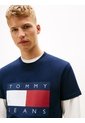 Camiseta Multicolor De Corte Regular Con Logo Estampado Tommy Jeans de Tommy Hilfiger