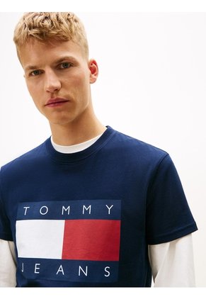 Camiseta Multicolor De Corte Regular Con Logo Estampado Tommy Jeans