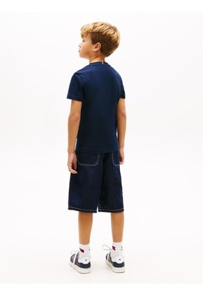 Camiseta Multicolor Con Logo Gráfico De Baloncesto Tommy Hilfiger