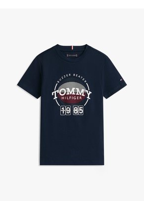 Camiseta Multicolor Con Logo Gráfico De Baloncesto Tommy Hilfiger