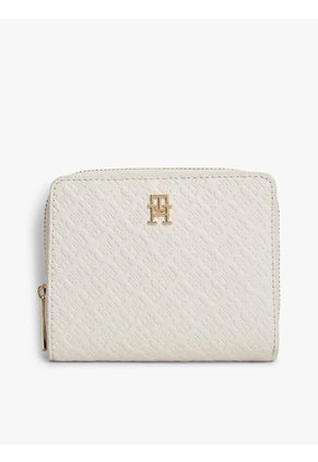 Billetera Beige Hilfiger Icon Con Solapa Y Cremallera Tommy Hilfiger