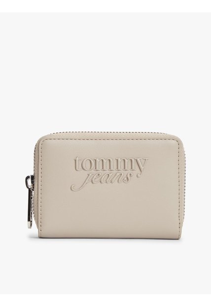 Billetera Rosa Essential Con Cremallera Y Logo Tommy Hilfiger