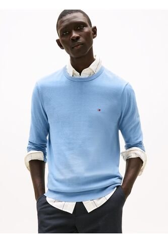 Saco Azul De Cuello Redondo Con Logo Bordado Tommy Hilfiger Tommy Hilfiger