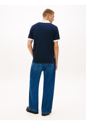 Polo Multicolor De Piqué Regular Con Logo Bordado Tommy Jeans