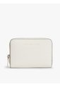 Billetera Beige Texturizada Con Cremallera Y Logo Tommy Hilfiger de Tommy Hilfiger