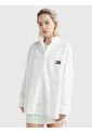 Camisa Oversize Con Parche Mujer Blanco Tommy Jeans de Tommy Hilfiger