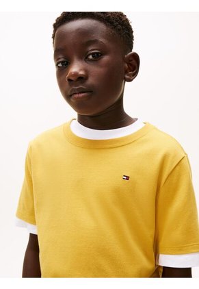 Camiseta Amarilla Nantucket Con Logo Tommy Hilfiger