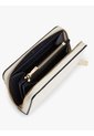 Billetera Beige Texturizada Con Cremallera Y Logo Tommy Hilfiger de Tommy Hilfiger