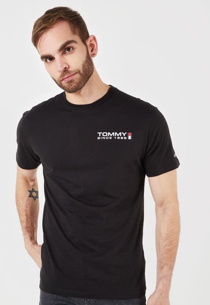 Camiseta Negro-Blanco Tommy Jeans