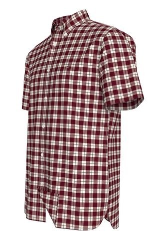 Camisa De Cuadros Vinotinto Regular Fit Para Hombre Tommy Hilfiger Tommy Hilfiger
