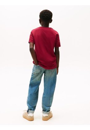 Camiseta Roja Nantucket Con Logo Tommy Hilfiger