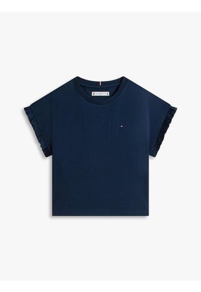 Camiseta Multicolor Essential Con Ribetes De Volantes Tommy Hilfiger