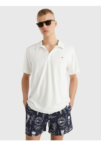 Polo De Playa Hombre Blanco Tommy Hilfiger