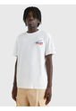 Camiseta Tommy Jeans Para Hombre Blanco Tommy Jeans de Tommy Hilfiger