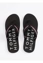 Sandalias Negro Distintivas Con Logos Tommy Hilfiger de Tommy Hilfiger