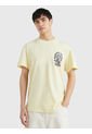 Camiseta De Corte Amplio Con Logo Homegrown Hombre Amarillo Tommy Jeans de Tommy Hilfiger