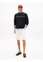 Buzo Negro De Cuello Redondo Con Logo Estampado Tommy Hilfiger de Tommy Hilfiger