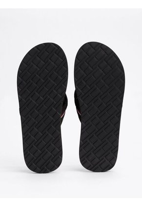 Sandalias Negro Distintivas Con Logos Tommy Hilfiger