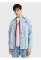 Camisa Jeans De Remolinos Y Corte Informal Hombre Azul Tommy Jeans de Tommy Hilfiger
