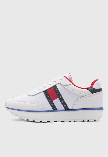 Tenis Lifestyle Blanco-Azul-Rojo TOMMY HILFIGER Retro Runner Mat Mix
