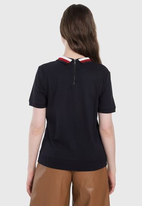 Polo Azul Navy-Rojo-Blanco Tommy Hilfiger