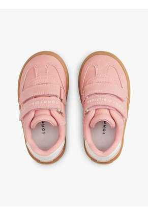 Tenis Rosado De Corte Bajo Con Cierre De Velcro Tommy Hilfiger