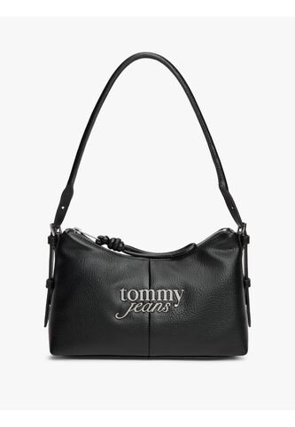 Bolso Negro De Hombro Con Logo Metálico Tommy Hilfiger Tommy Hilfiger