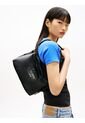 Bolso Negro De Hombro Con Logo Metálico Tommy Hilfiger de Tommy Hilfiger