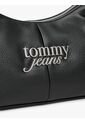 Bolso Negro De Hombro Con Logo Metálico Tommy Hilfiger de Tommy Hilfiger