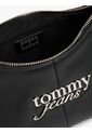 Bolso Negro De Hombro Con Logo Metálico Tommy Hilfiger de Tommy Hilfiger