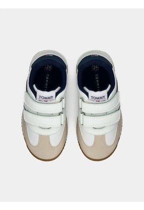 Tenis Multicolor De Corte Bajo Con Cierre De Velcro Tommy Hilfiger