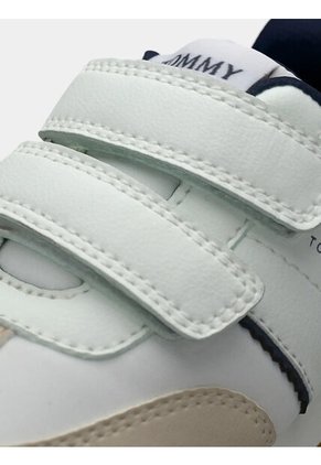 Tenis Multicolor De Corte Bajo Con Cierre De Velcro Tommy Hilfiger