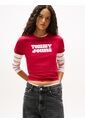 Camiseta Roja Essential De Corte Regular Tommy Jeans de Tommy Hilfiger