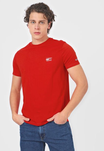 Camiseta Rojo-Blanco Tommy Hilfiger