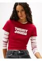 Camiseta Roja Essential De Corte Regular Tommy Jeans de Tommy Hilfiger