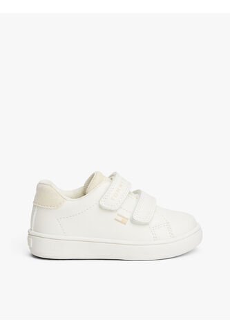 Tenis Blanco De Corte Bajo Con Cierre De Velcro Tommy Hilfiger Tommy Hilfiger