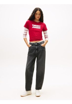 Camiseta Roja Essential De Corte Regular Tommy Jeans