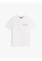 Camiseta Blanca De Cuello Redondo Con Logo Estampado Tommy Hilfiger de Tommy Hilfiger