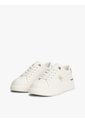 Tenis Blanco Para Niña De Corte Bajo Con Cordones Tommy Hilfiger de Tommy Hilfiger