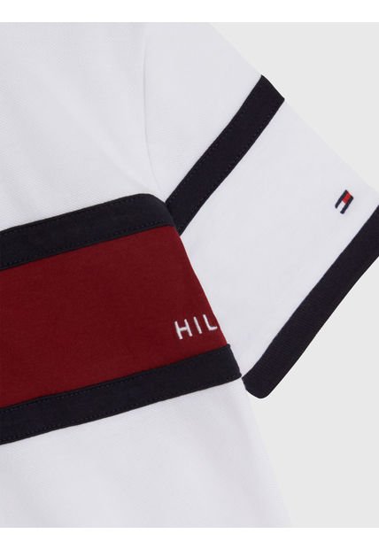 Polo Color Block Con Logo Niño Blanco Tommy Hilfiger