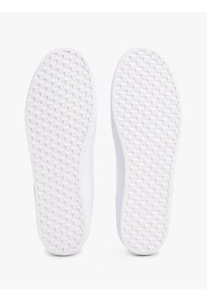 Tenis Blanco De Cuero Con Monograma TH Tommy Hilfiger