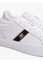 Tenis Blanco De Cuero Con Monograma TH Tommy Hilfiger de Tommy Hilfiger