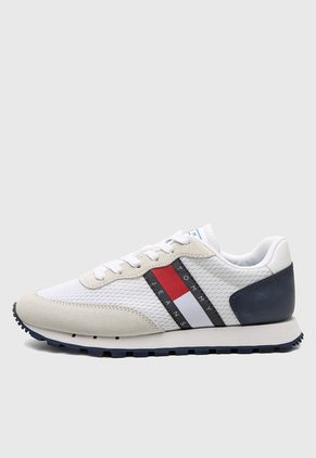 Tenis Lifestyle Blanco-Beige-Azul Tommy Hilfiger Retro Runner