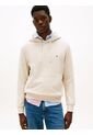 Buzo Beige De Felpa Con Capota Y Logo Bordado Tommy Hilfiger de Tommy Hilfiger