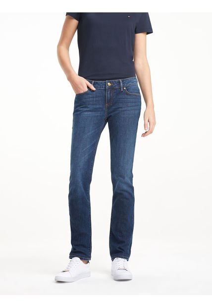 Jeans Para  Mujer Azul Tommy Hilfiger